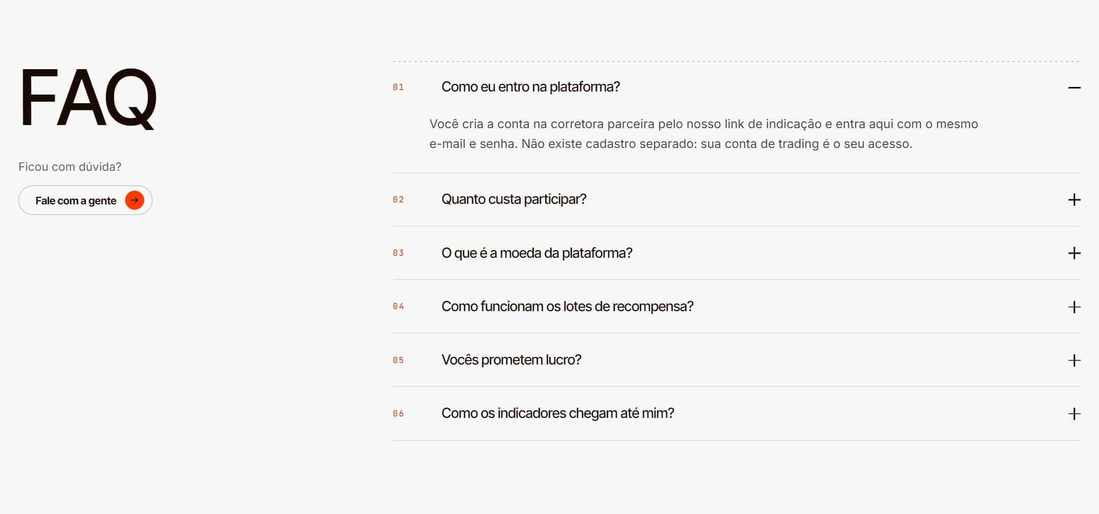 Perguntas frequentes