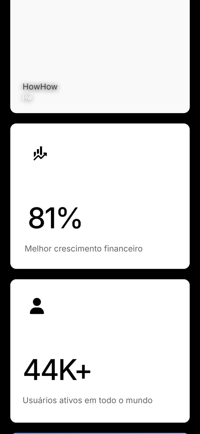 Depoimentos no celular